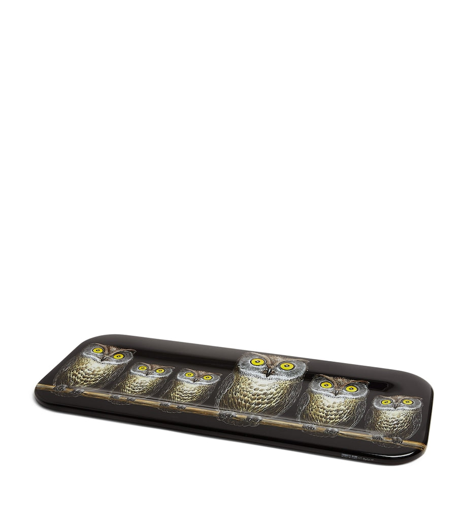 Fornasetti Civette tray 60cm - British product