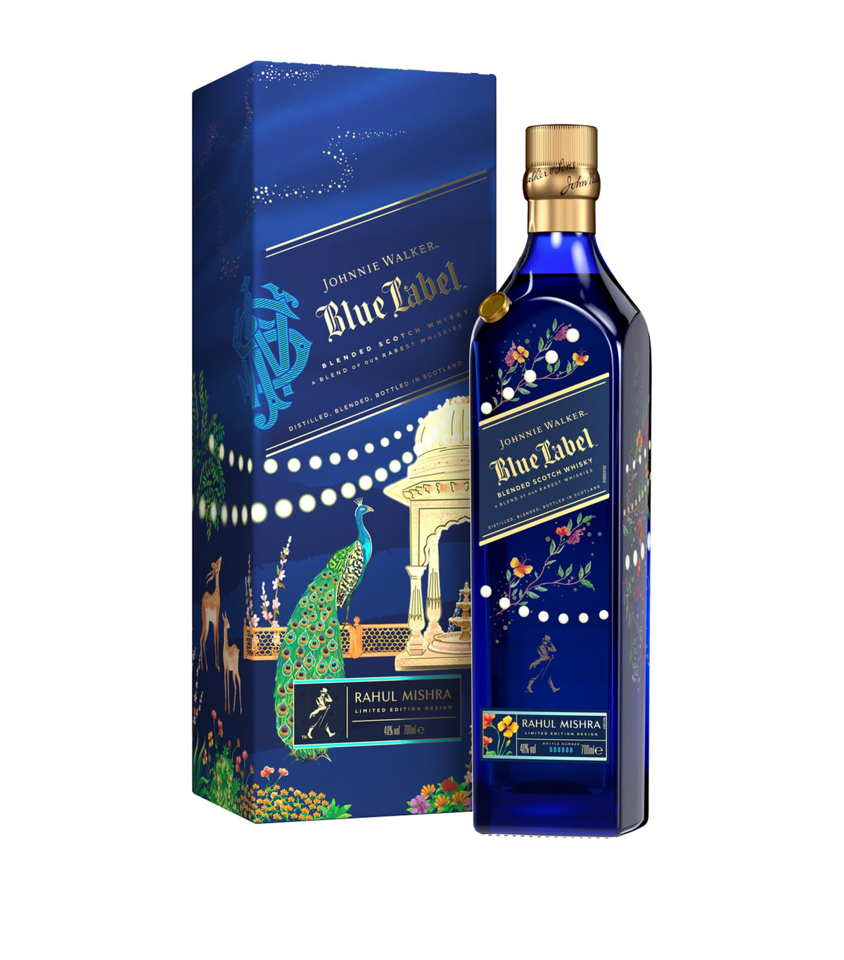 Johnnie Walker Blue Label whisky Rahul Mishra limited edition 70cl, UK version