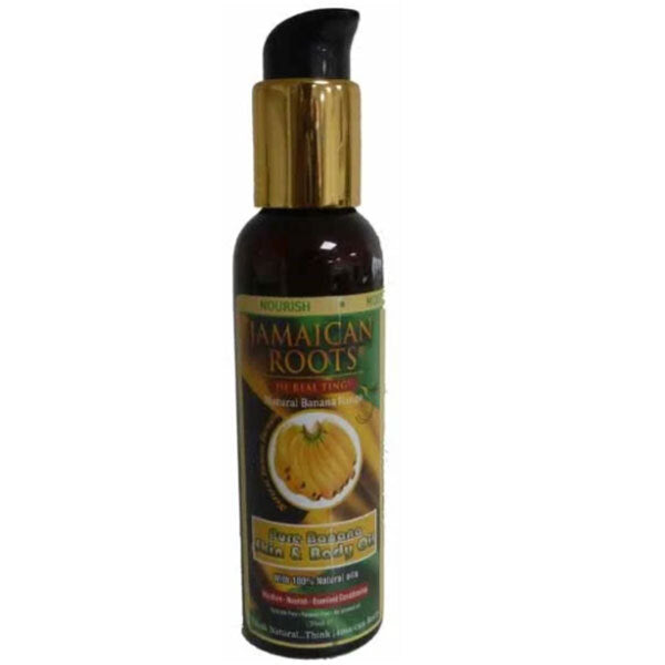 Jamaican Roots Banana Skin And Body Oil, UK version