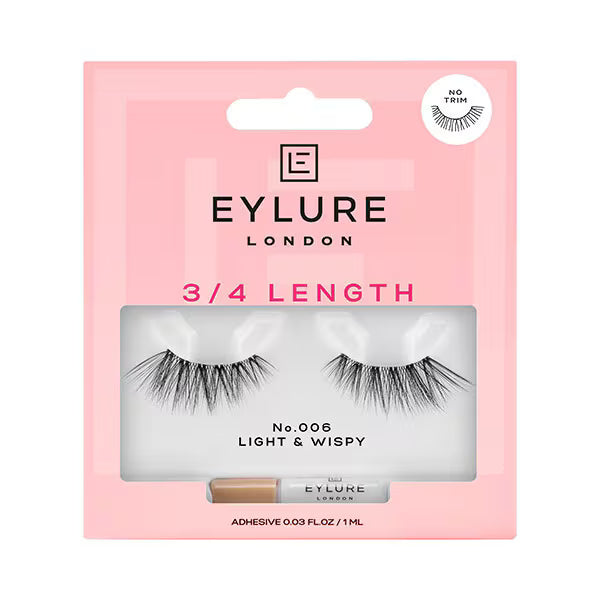 Eylure false eyelashes 3/4 length No.006 - British product