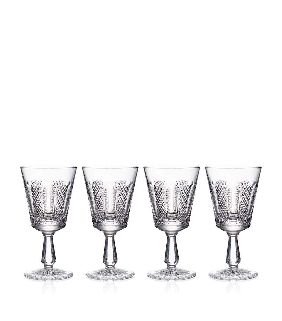 Waterford crystal Hibernia Mastercraft wine glasses set of 4, 280ml capacity (British brand)