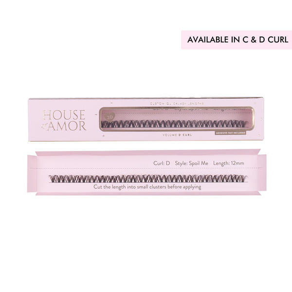 House of Amor False Eyelashes 16mm D Curl Extra Long, UK version