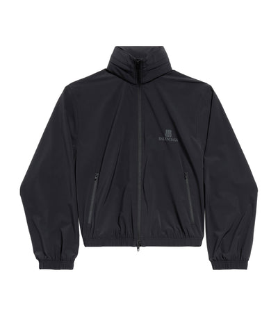 Balenciaga Shrunken Windbreaker Cropped Jacket
