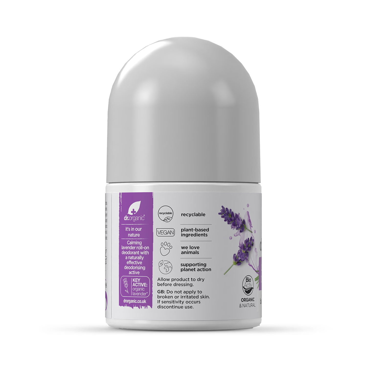 Dr Organic Natural Lavender Deodorant 50ml - British product