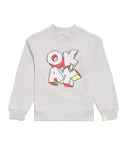 Billieblush cotton sweatshirt with OKAY motif for children 4-10 years - British product