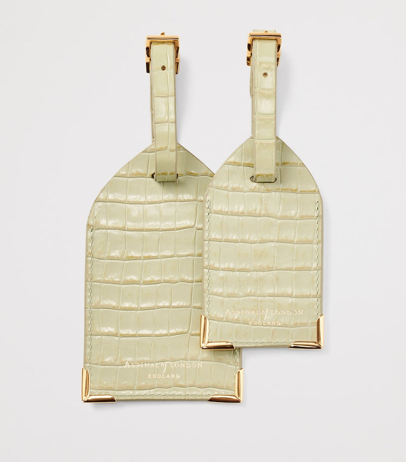 Aspinal Of London Leather Luggage Tags (Set of 2)