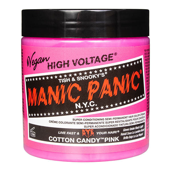 Manic Panic Cotton Candy Pink Hair Dye 237ml, imported from the UK