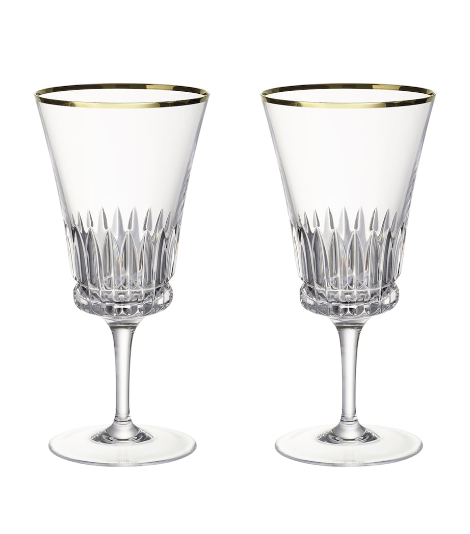 Villeroy & Boch Grand Royal Gold water goblets 390ml (British brand)