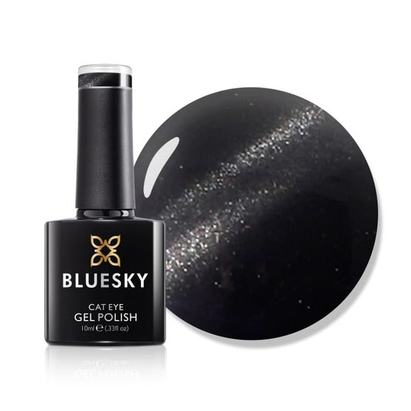 Bluesky Cat Eye Coat silver gel polish bottle - British product