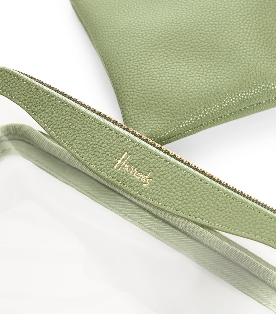 Harrods transparent Oxford cosmetic bag 15x22x6.5cm, UK version