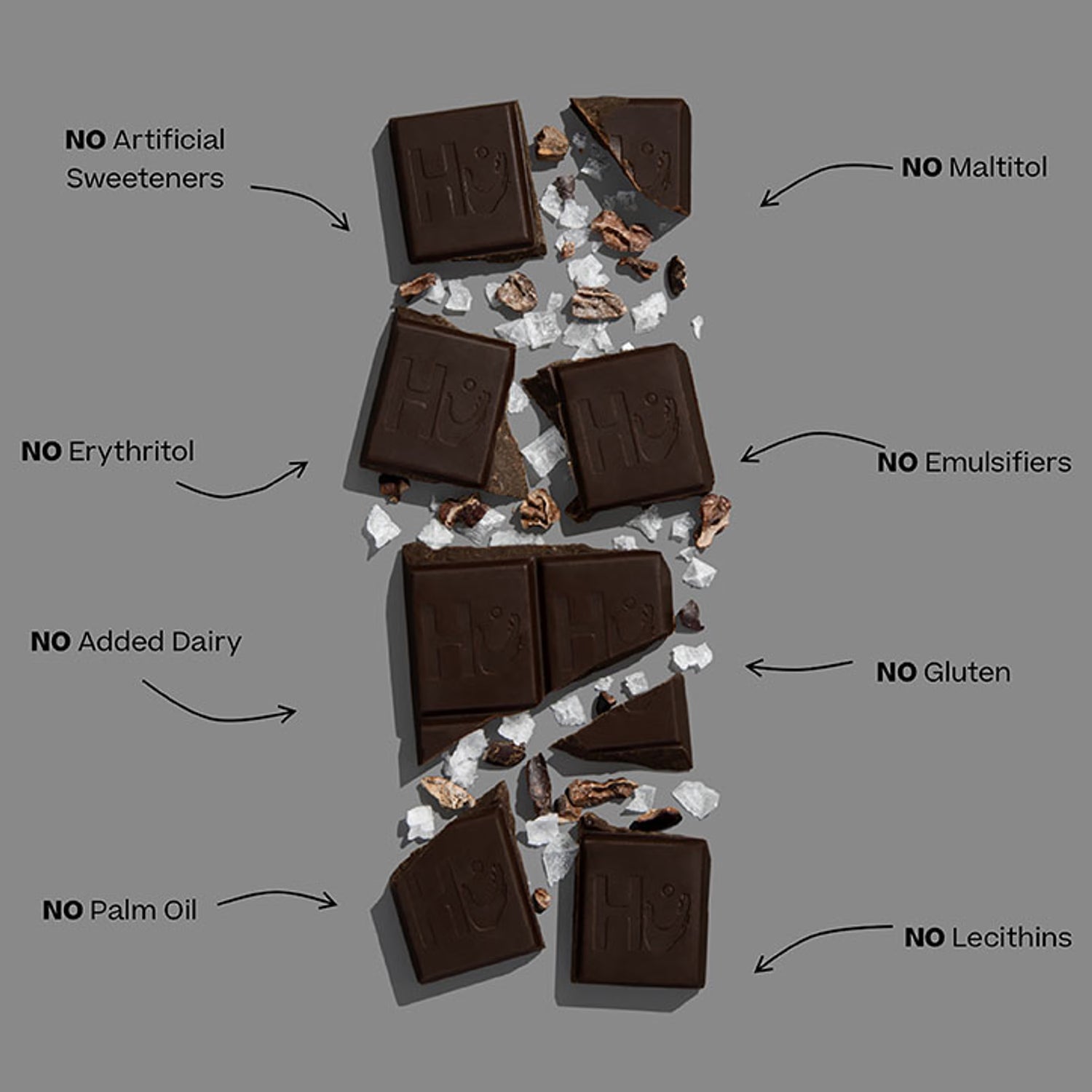 Hu Salty Dark Chocolate Bar 60g