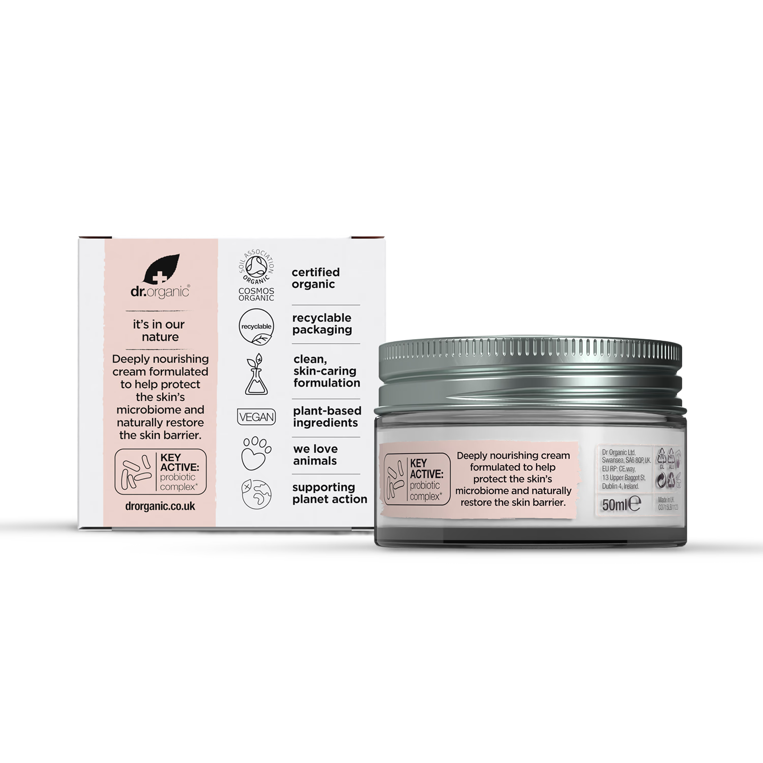 Dr Organic Skin Calm Concentrated Cream 50ml - British product