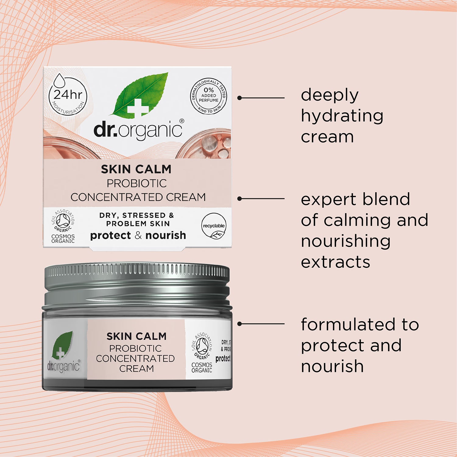 Dr Organic Skin Calm Concentrated Cream 50ml - British product