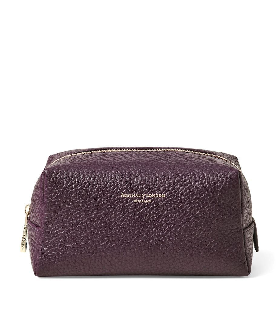 Aspinal of London medium leather cosmetic case - British product