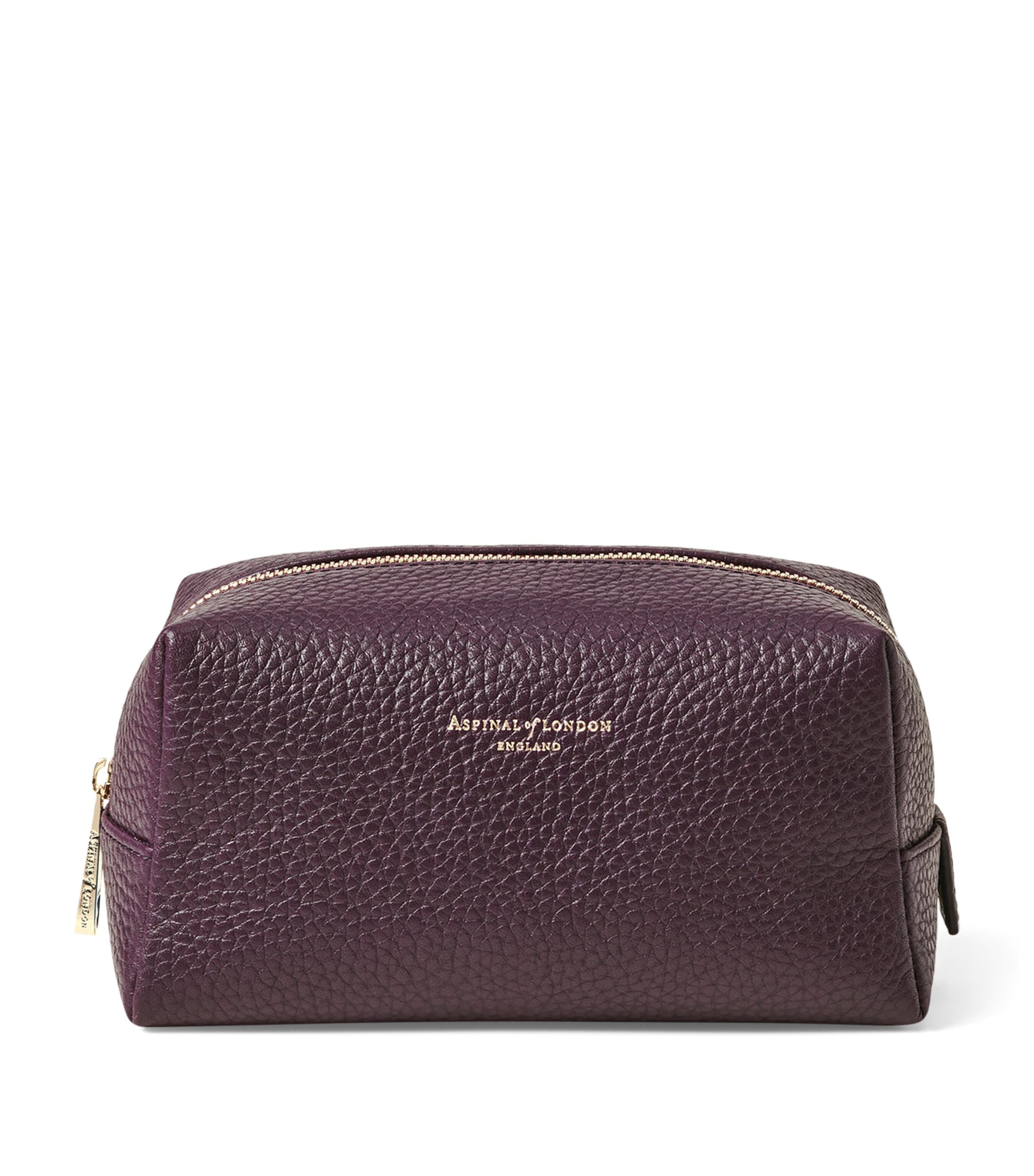 Aspinal of London medium leather cosmetic case - British product