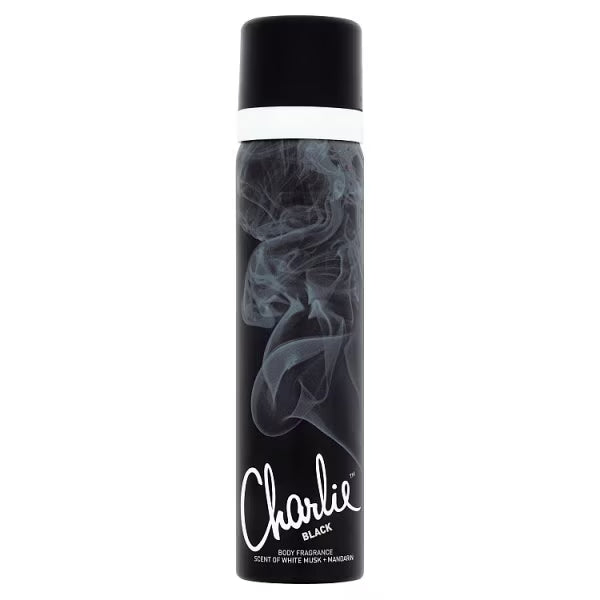 Charlie Black Body Spray 75ml - British product