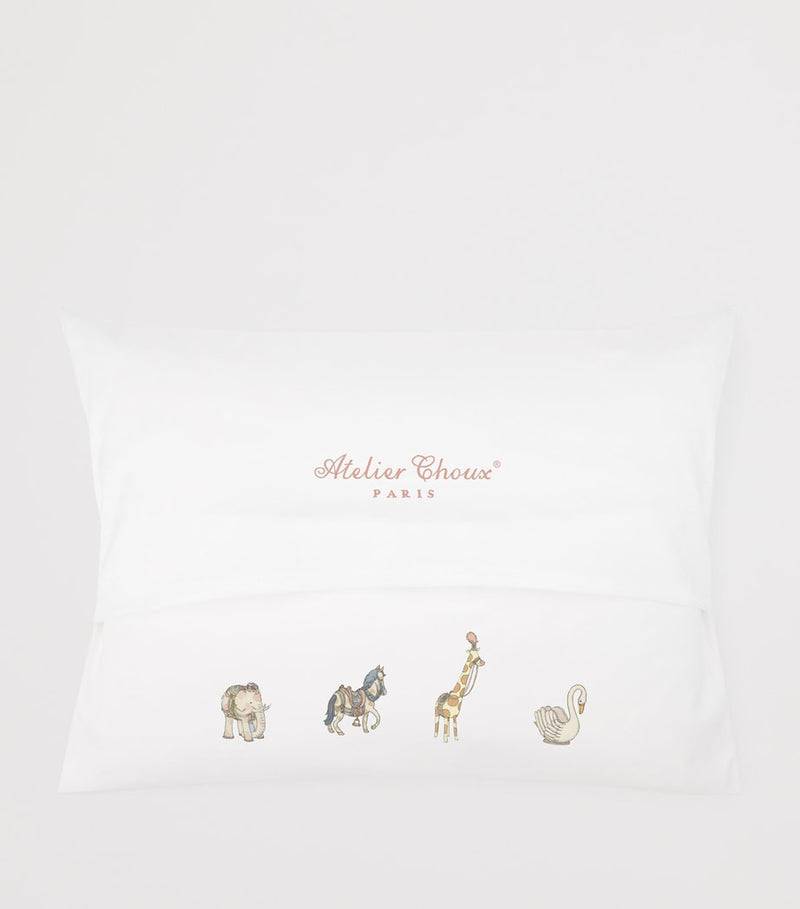 Atelier Choux Cotton-Satin Carousel Pillow