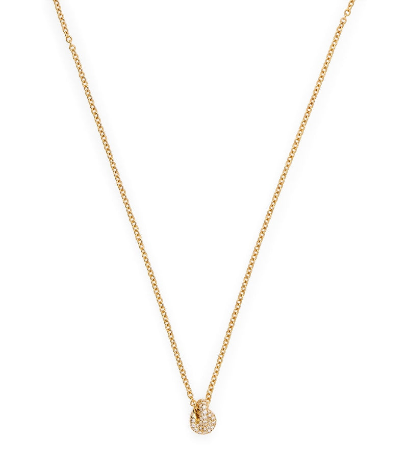 Engelbert Yellow Gold and Pavé Diamond Legacy Knot Necklace - British product