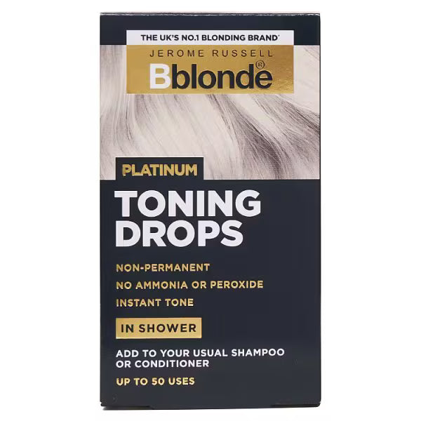 Jerome Russell toning drops platinum blonde shade, UK version