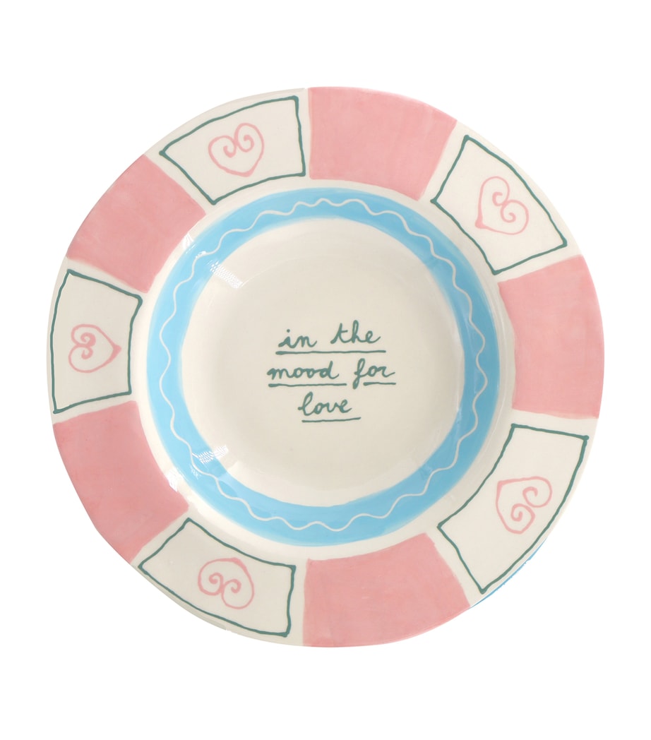 Laetitia Rouget love-themed ceramic dinner plate 26cm, UK version
