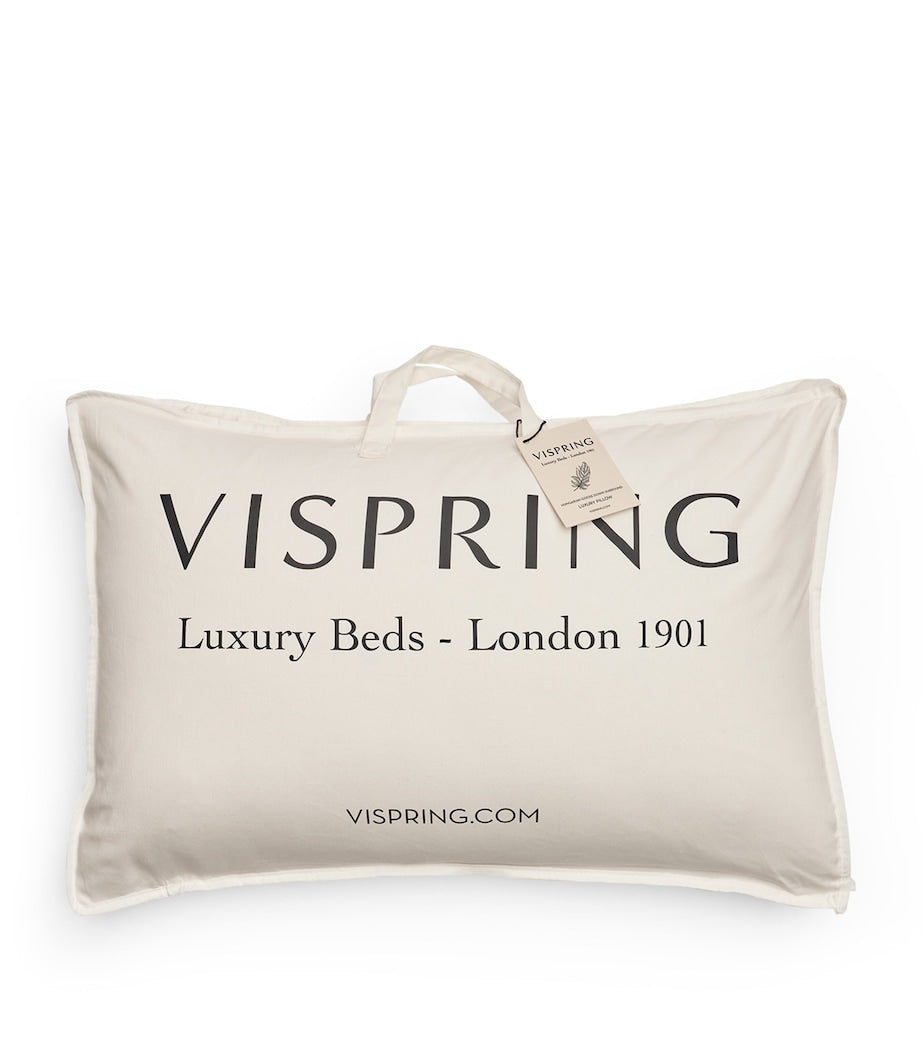 Vispring Cotton Down-Filled Pillow 50cm x 75cm (British brand)