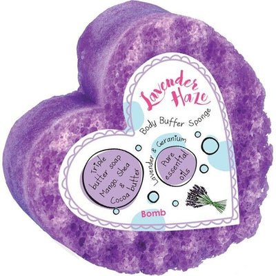 Bomb Cosmetics Lavender Haze Body Buffer Soap Sponge