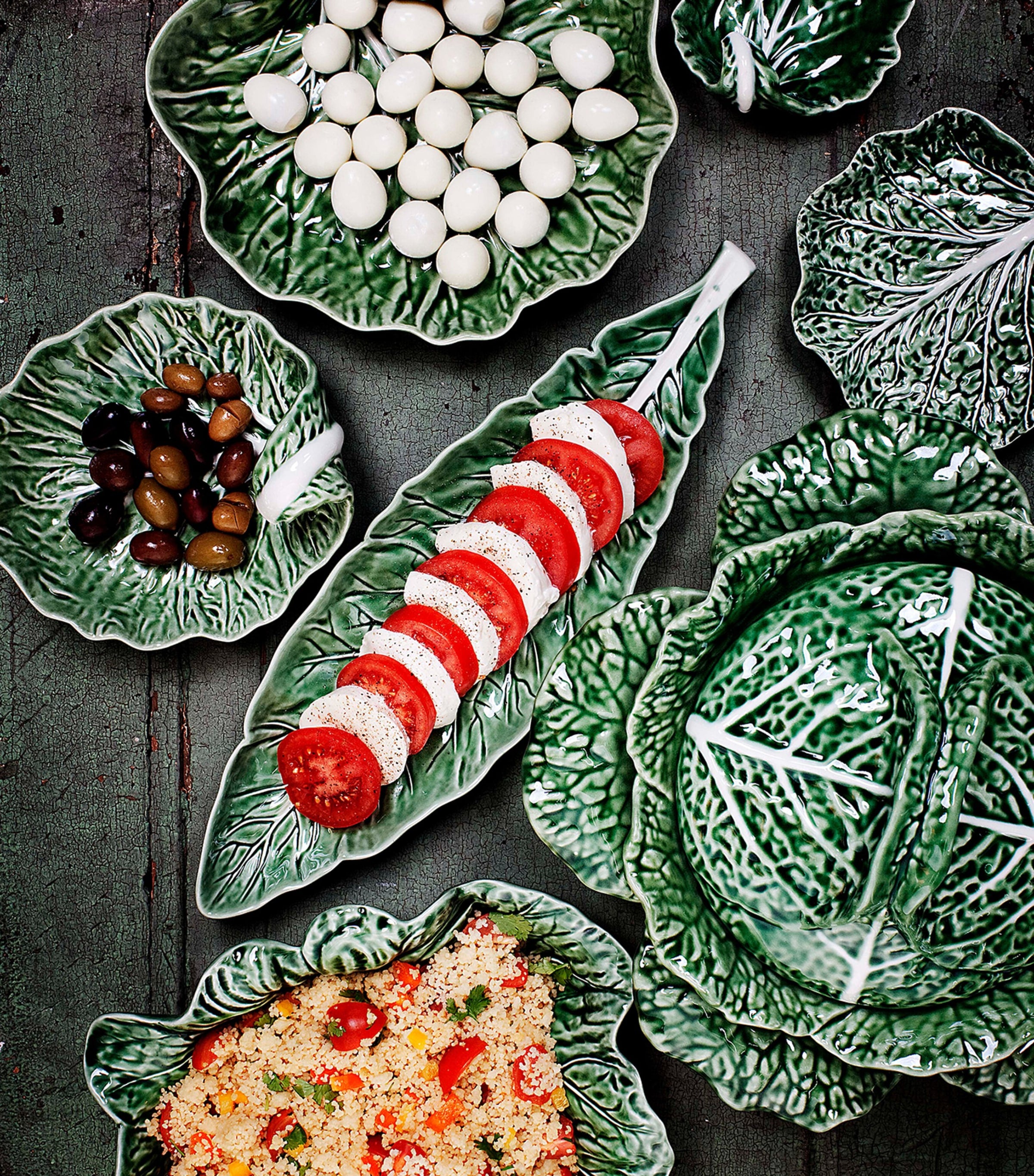 Bordallo Pinheiro cabbage salad bowl 35.5cm - British product