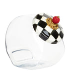 MacKenzie-Childs Courtly Check cookie jar, imported from the UK