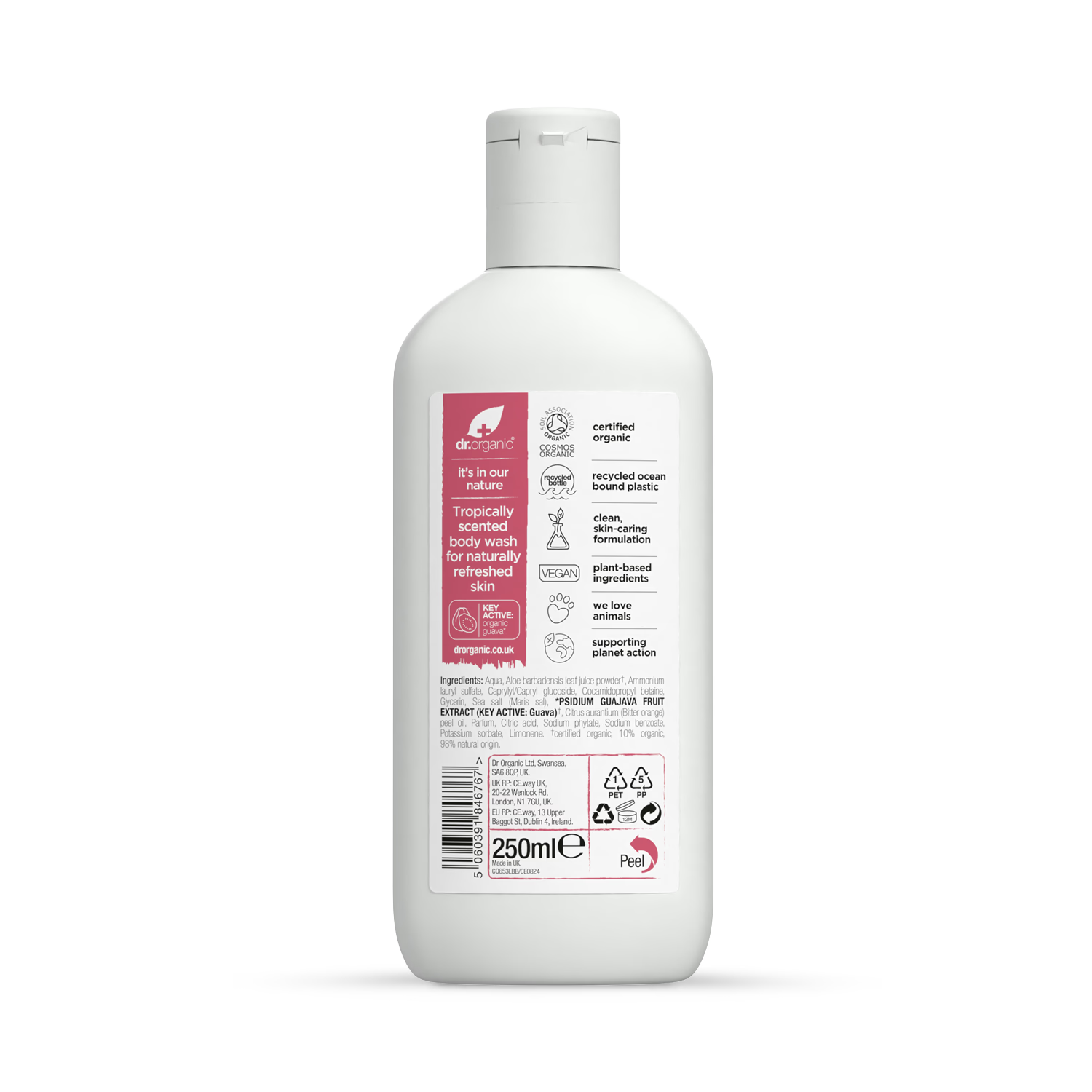 Dr Organic Guava Body Wash 250ml - British product