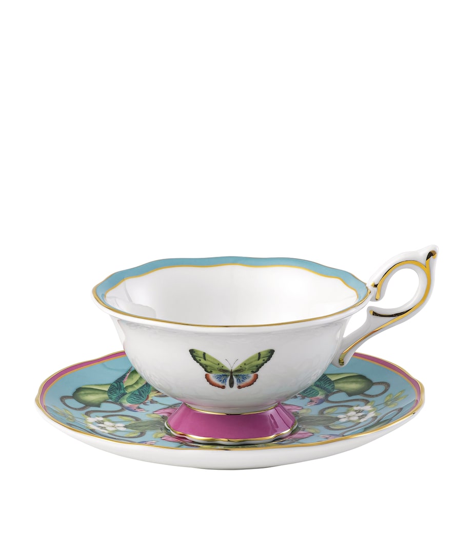 Wedgwood Wonderlust Menagerie teacup and saucer set, imported from the UK