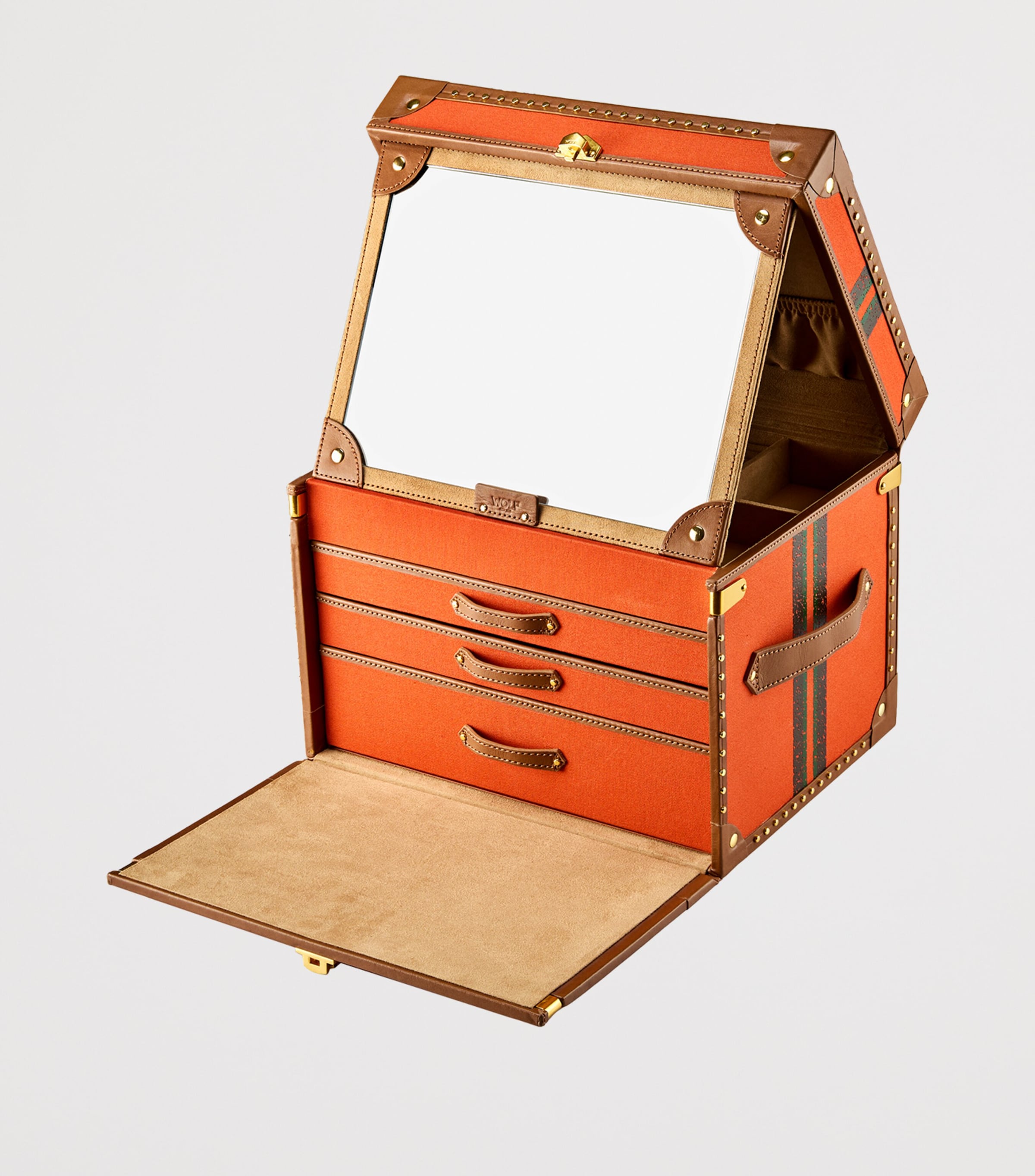 WOLF Canvas Ida Trunk Jewellery Box