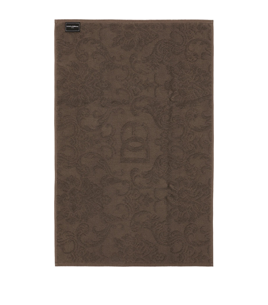 Dolce&Gabbana cotton jacquard bath mat 87cm x 54cm - British product