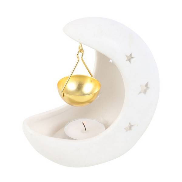 Something Different Crescent Moon Hanging Oil Burner (British brand)
