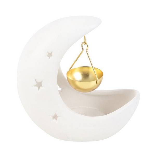 Something Different Crescent Moon Hanging Oil Burner (British brand)