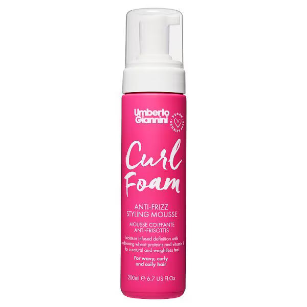 Umberto Giannini curl foam anti-frizz hair mousse 200ml (British brand)