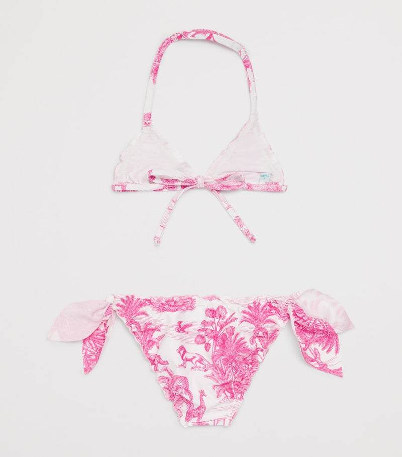 MARIE RAXEVSKY Jungle Print Frou Frou Bikini 2-12 Years, imported from the UK