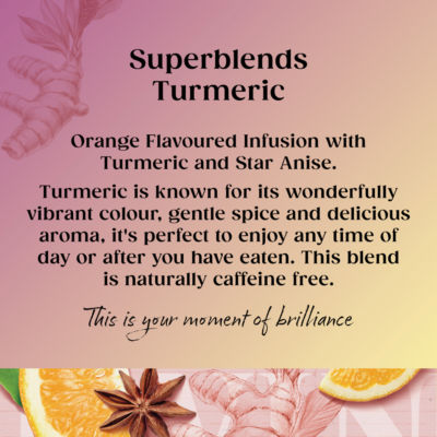 Twinings Superblends Turmeric tea bags 40g (British brand)
