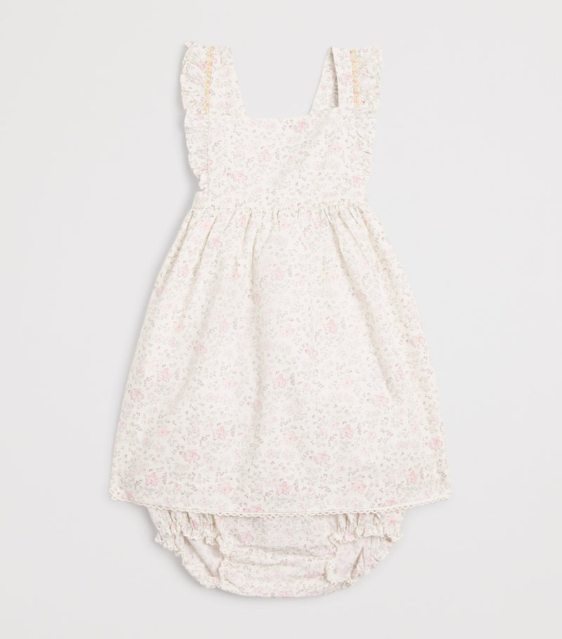 Marie-Chantal Cleo Athena frill baby dress 3-24 months, imported from the UK
