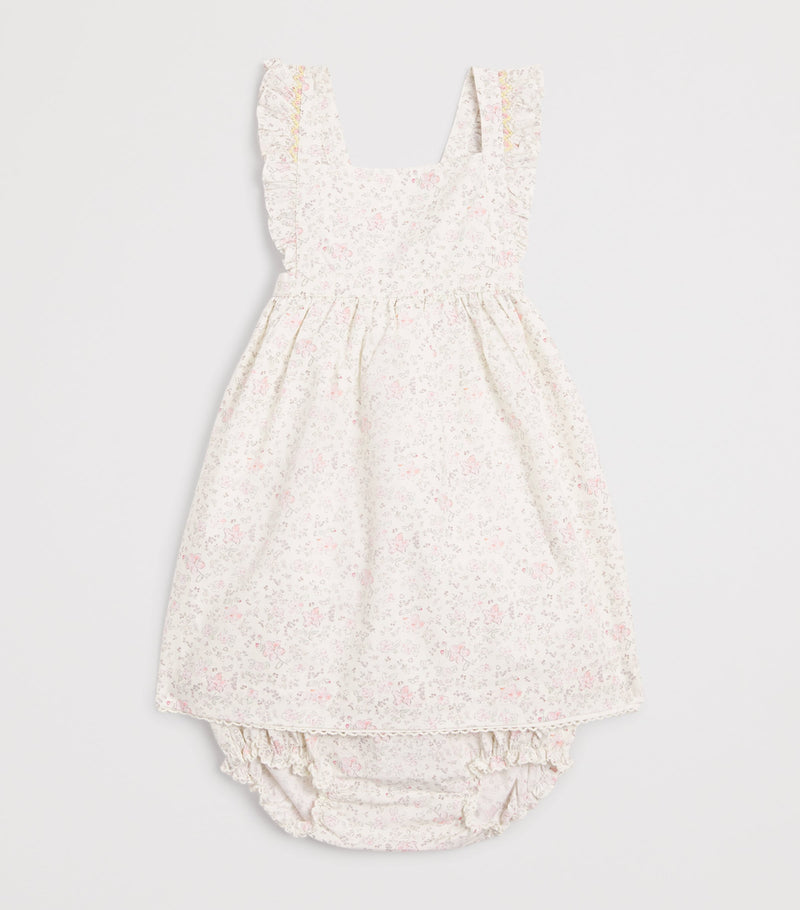 Marie-Chantal Cleo Athena frill baby dress 3-24 months, imported from the UK