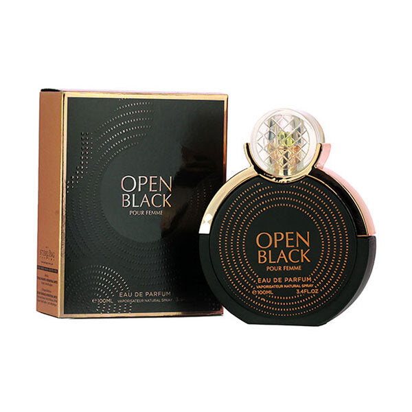 Sterling Perfumes Designer Open Black perfume 100ml - British product