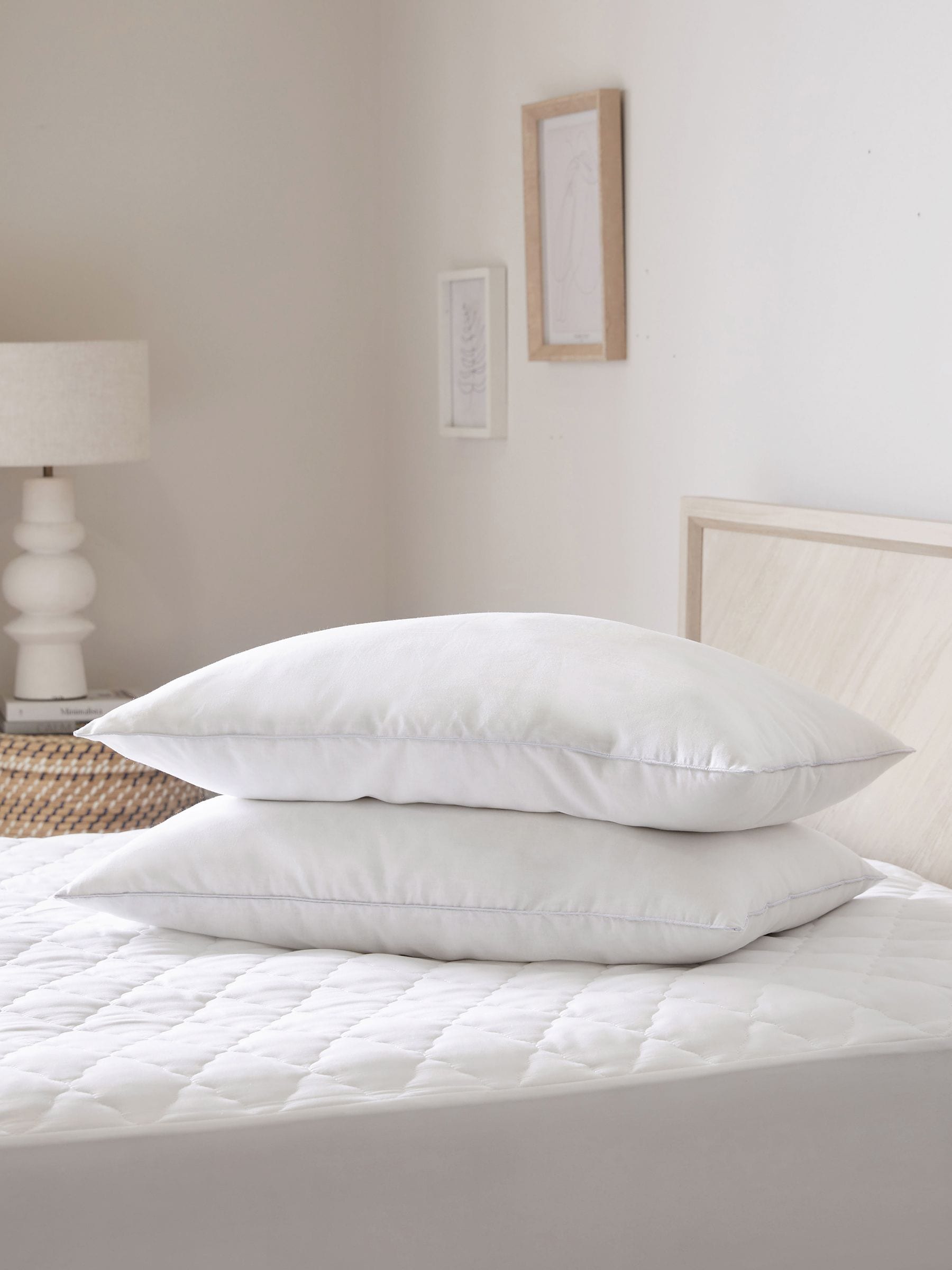 Sleep In Silk firm pillows set of 2 (British brand)