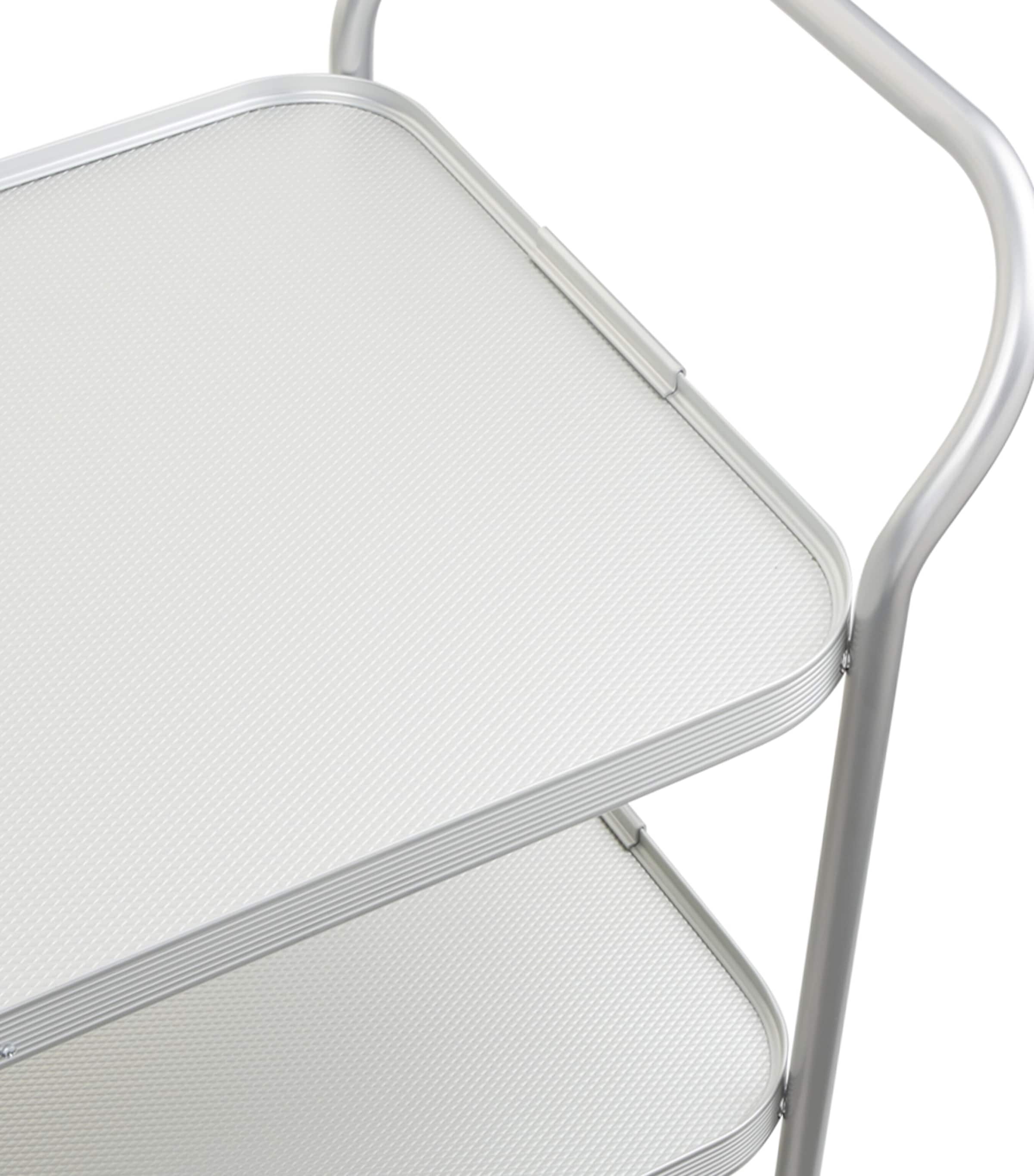Kaymet aluminium diamond-embossed three-tiered trolley, UK version