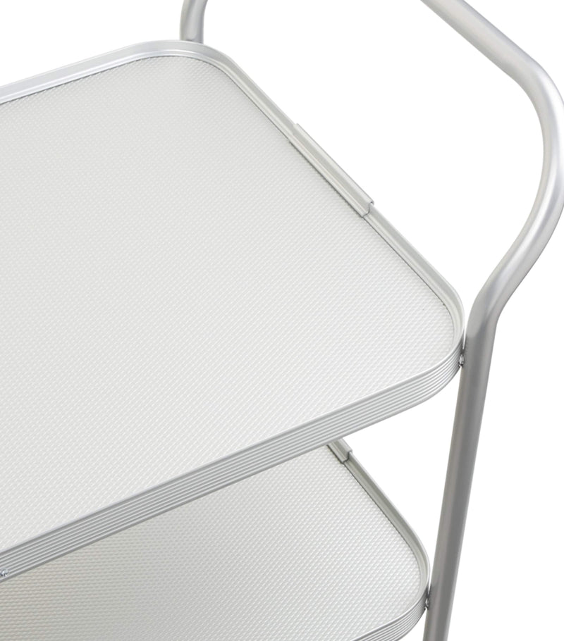 Kaymet aluminium diamond-embossed three-tiered trolley, UK version