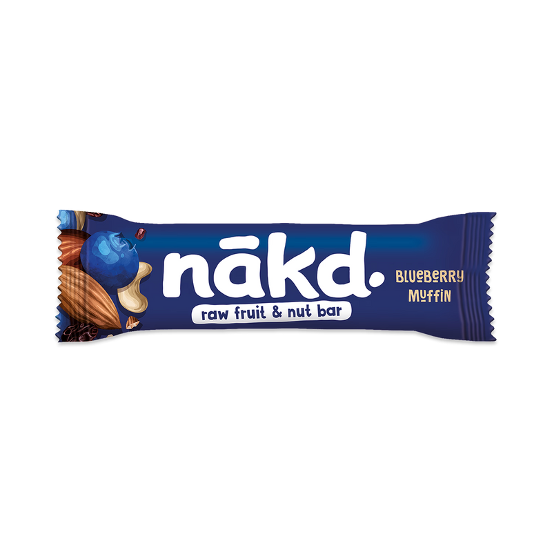 Nakd Raw Fruit Nut Blueberry Muffin Bars 18 x 35g