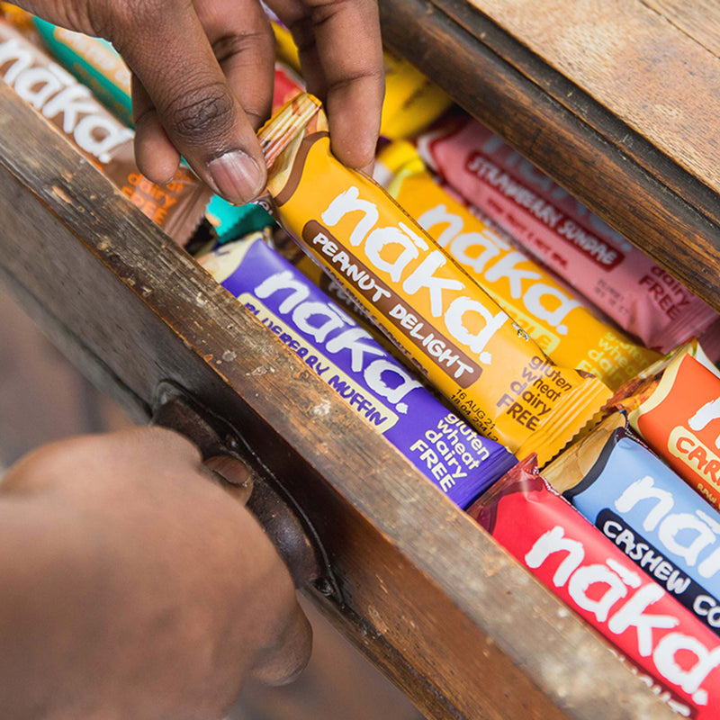Nakd Raw Fruit Nut Blueberry Muffin Bars 18 x 35g