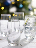 Clear Nova tall tumbler glasses set of 4 - British product