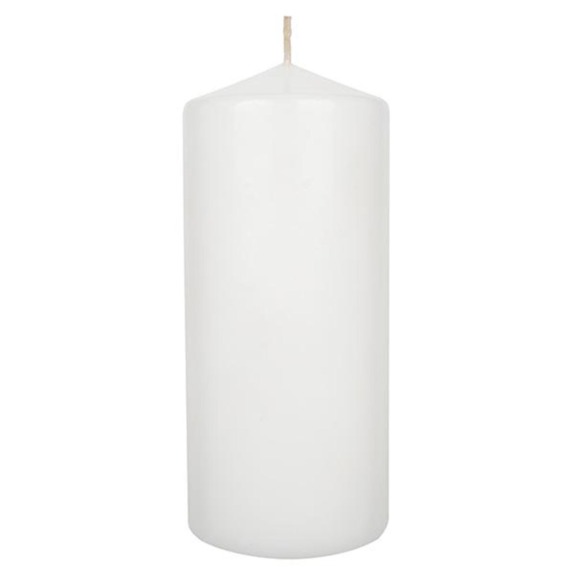 Habitat Extra Large Pillar Unscented Candle - White - McGrocer