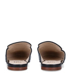 Tod's leather slippers with signature chain detail (British brand)