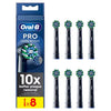 Oral-B cross action black toothbrush heads 8 pack, imported from the UK