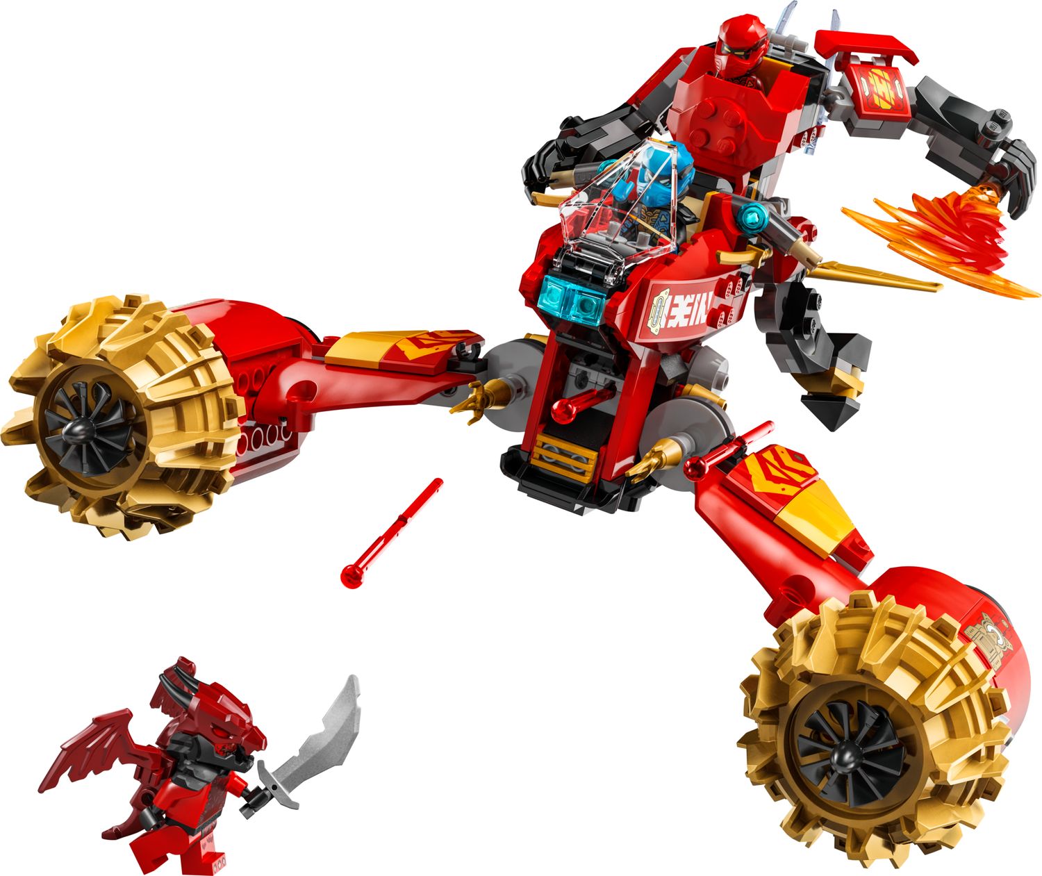 LEGO NINJAGO Kai's Mech Storm Rider Building Set 333pcs, UK version